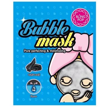 Masca de tip servetel cu bule de carbune, 30ml, Blingpop