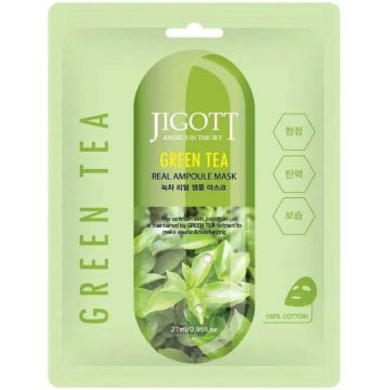 Masca Green Tea Real Ampoule Mask, 27ml, Jigott