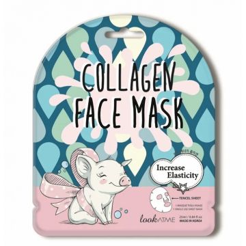 Masca tip servetel pentru elasticitatea pielii cu colagen, 25ml, Look at me
