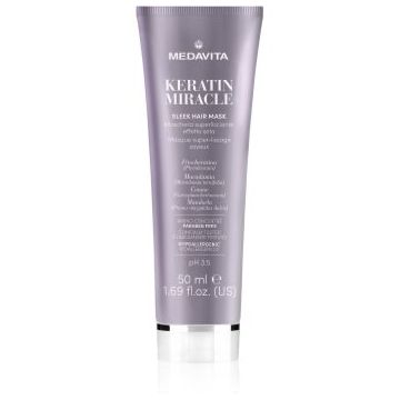 Medavita Keratin Miracle Sleek Hair Mask masca hidratanta pentru netezire