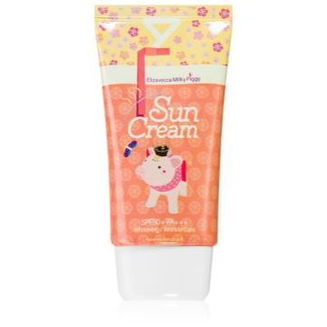Elizavecca Milky Piggy Sun Cream protecție solară pentru față iluminatoare SPF 50+