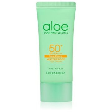 Holika Holika Aloe Soothing Essence crema pentru protecție solară rezistenta la apa SPF 50+