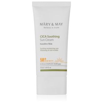 MARY & MAY Cica Soothing Crema protectiva si calmanta SPF 50+