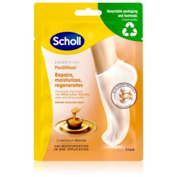 Scholl Manuka Honey mască hrănitoare profundă pentru picioare