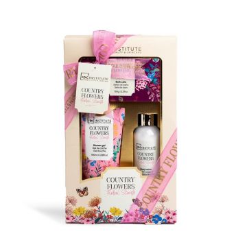 Set pentru baie Country Flowers Trio,  IDC Institute