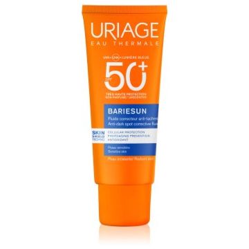 Uriage Bariésun Anti-Brown Spot Fluid SPF 50+ protective fluid cu o protectie UV ridicata