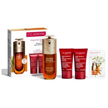 Clarins Double Serum & Super Restorative Set set cadou pentru ten matur
