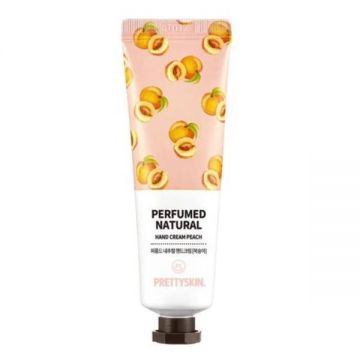 Crema de maini hidratanta cu parfum natural Piersici, Prettyskin, 30 ml