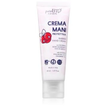 puroBIO Cosmetics Barrier Hand Cream crema protectoare pentru maini
