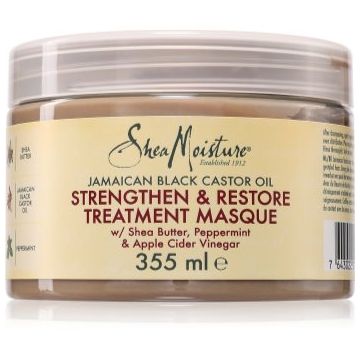 Shea Moisture Jamaican Black Castor Oil Strengthen & Restore mască fortifiantă pentru păr Shea Moisture Jamaican Black Castor Oil Strengthen & Restore mască fortifiantă pentru păr