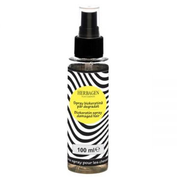 SHORT LIFE - Spray Biokeratina pentru Par Degradat Herbagen, 100 ml