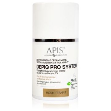 Apis Natural Cosmetics Home TerApis cremă-mască de noapte regeneratoare pentru piele cu hiperpigmentare