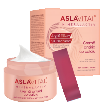 Crema antirid cu calciu MineralActiv, 50ml, Aslavital
