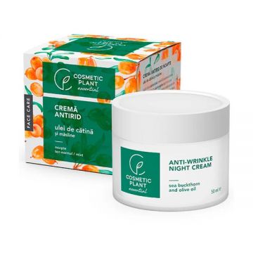 Crema Antirid de Noapte cu Ulei de Catina si Masline Cosmetic Plant, 50ml