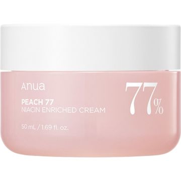 Crema de fata hranitoare cu 77% extract de piersica si Niacinamida, 50ml, Anua
