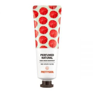 Crema de maini hidratanta cu parfum natural Grapefruit, Prettyskin, 30 ml
