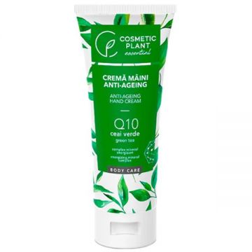 Crema pentru Maini Q10 + Ceai Verde Cosmetic Plant, 100ml