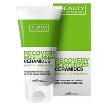 Crema reparatoare si emolienta cu ceramide, Vegan, pentru emolierea si netezirea tenului, Beauty Formula, 75 ml Crema reparatoare si emolienta cu ceramide, Vegan, pentru emolierea si netezirea tenului, Beauty Formula, 75 ml