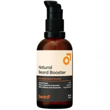Crema stimulatoare pentru cresterea barbii Beviro Natural Beard Booster, 30 ml