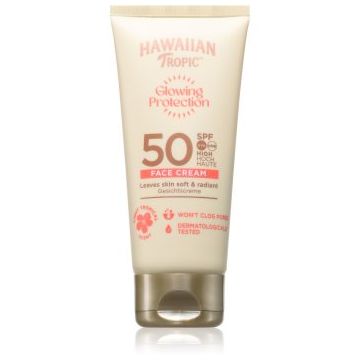 Hawaiian Tropic Glowing Protection Face Cream crema de soare pentru fata SPF 50