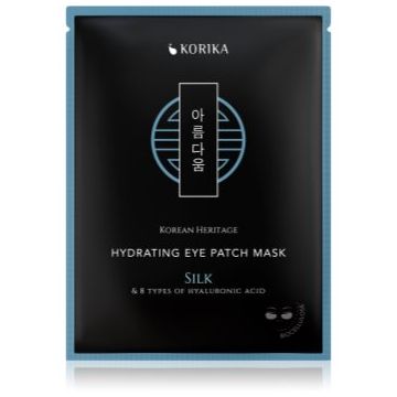 KORIKA Korean Heritage Silk & 8 Types of Hyaluronic Acid Hydrating Eye Patch Mask masca hidratanta zona ochilor KORIKA Korean Heritage Silk & 8 Types of Hyaluronic Acid Hydrating Eye Patch Mask masca hidratanta zona ochilor