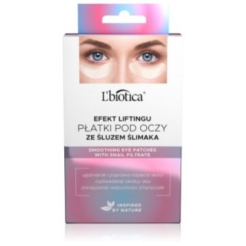 L’biotica Eye Patches Rejuvenating mască pentru ochi, cu efect de netezire extract de melc