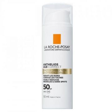 La Roche Posay Anthelios Age Correct SPF 50 cu actiune anti foto-imbatranire 50ml