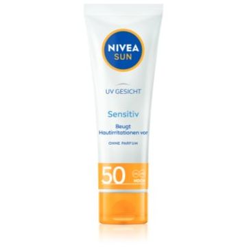 NIVEA SUN Sensitive crema protectoare pentru fata pentru piele sensibilă
