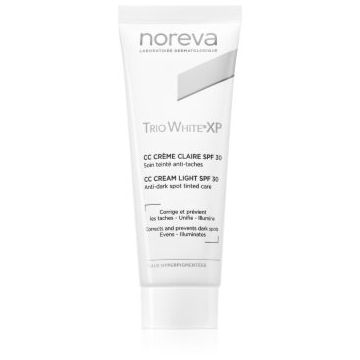 Noreva Trio White XP CC Cream Light SPF 30 Crema CC pentru un ten uniform SPF 30