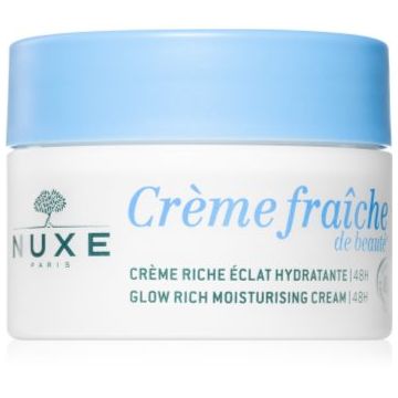 Nuxe Crème Fraîche de Beauté Glow Rich Moisturizing Cream crema de fata hidratanta cu o eficienta de 48 h
