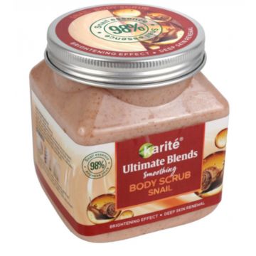Scrub de corp cu extract de melc 98%, Karite, Ultimate Blends Smoothing, Snail, 320 ml