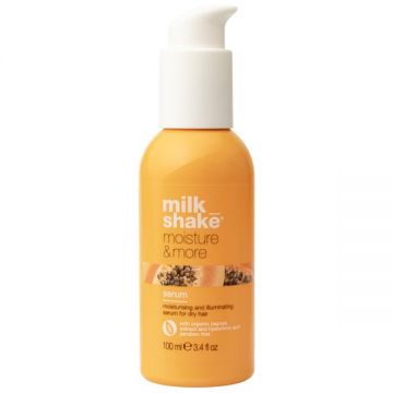 Ser Hidratant cu Efect de Stralucire pentru Par Uscat -  Milk Shake Moisture & More Serum, 100 ml
