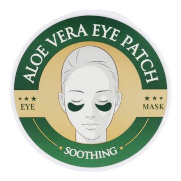 Set 60 Plasturi Hidrogel pentru Ochi, cu Aloe Vera, Spirulina si Colagen, Wokali, Eye Patch