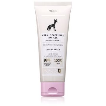 Yope Creamy Peach cremă intens hidratantă de maini