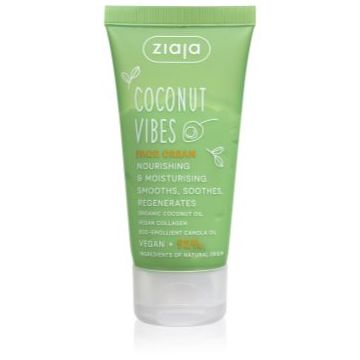 Ziaja Coconut Vibes crema de noapte pentru fata pentru regenerare