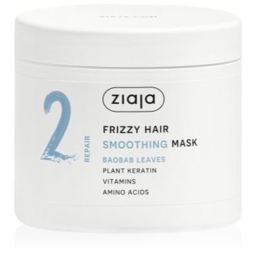 Ziaja Plant Essentials Baobab Leaves masca pentru netezire pentru păr creț
