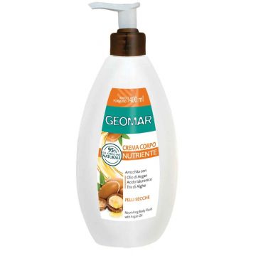 Crema de corp cu ulei de argan pentru pielea uscata, 400ml, Geomar Crema de corp cu ulei de argan pentru pielea uscata, 400ml, Geomar