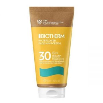 Crema de fata Biotherm Waterlover, protectie solara, SPF 30, 50 ml Crema de fata Biotherm Waterlover, protectie solara, SPF 30, 50 ml