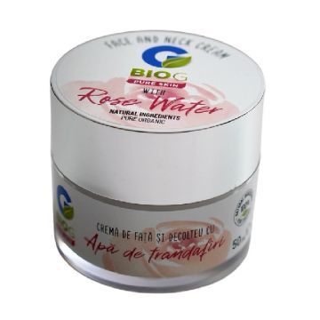 Crema organica si hipoalergenica pentru fata si decolteu Pure Skin, 50ml, BIO G Crema organica si hipoalergenica pentru fata si decolteu Pure Skin, 50ml, BIO G