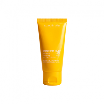 Fluid pentru fata cu protectie solara Academie Bronzecran Fluide Solaire Visage SPF50 50ml