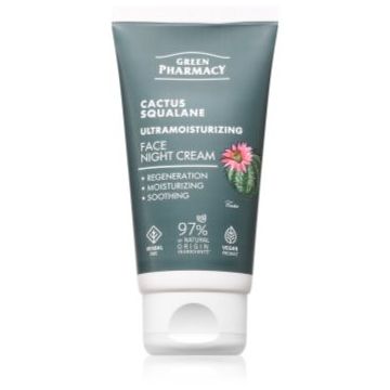 Green Pharmacy Cactus & Squalane Night Face Cream crema de noapte hidratanta