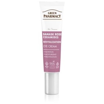 Green Pharmacy Damask Rose & Ceramides Eye Cream crema de ochi revitalizanta