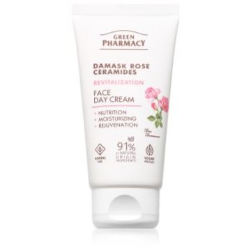 Green Pharmacy Damask Rose & Ceramides Face Cream cremă facială de zi, intens nutritivă
