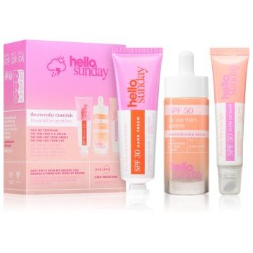 hello sunday the everyday essentials set pentru piele radiantă