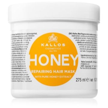 Kallos KJMN Professional Honey masca pentru hidratare intensa pentru păr uscat și deteriorat