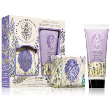 La Florentina Lavender Soap and Hand Cream set cadou