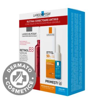 La Roche Posay Pachet Retinol B3 Ser Antirid pentru fata pentru riduri pronuntate si ten neuniform 30 ml La Roche Posay Pachet Retinol B3 Ser Antirid pentru fata pentru riduri pronuntate si ten neuniform 30 ml