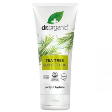 Lotiune de corp Bio Extract de Arbore de Ceai Dr.Organic, 200 ml Lotiune de corp Bio Extract de Arbore de Ceai Dr.Organic, 200 ml