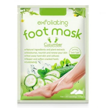 Masca Exfolianta pentru Picioare tip Soseta cu Extract din Castravete, Reparare Profunda