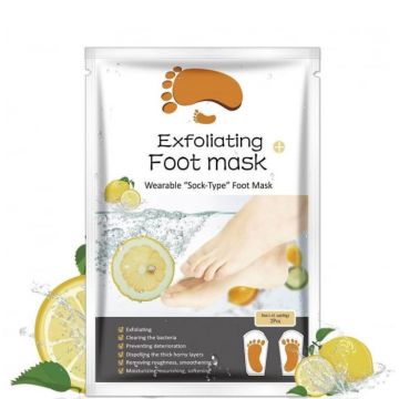 Masca Exfolianta pentru Picioare tip Soseta cu Lamaie, Reparare Profunda